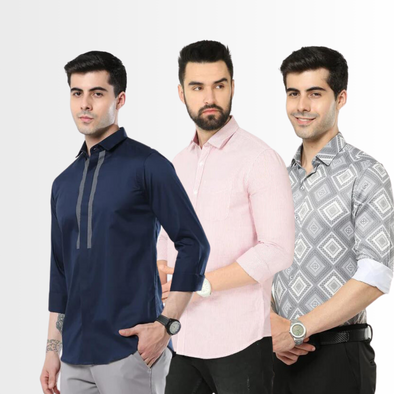 3-in-1 Stylish Shirts Combo