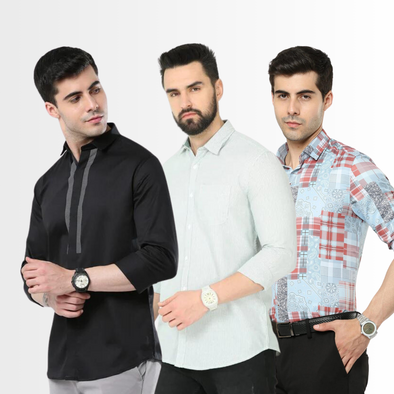 3-in-1 Stylish Shirts Combo