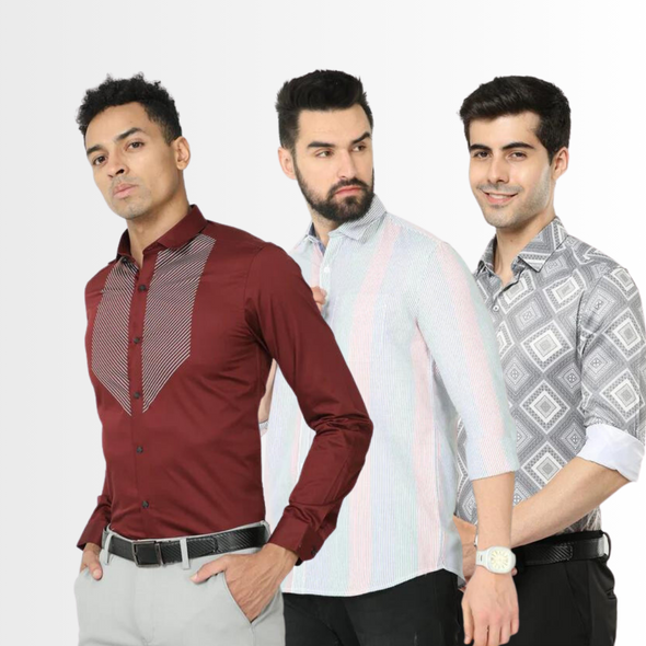 3-in-1 Stylish Shirts Combo