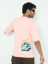 Swell Pink Oversized T-Shirt - Stylish Cotton Round Neck Tee