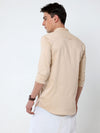 Traditional Plain Beige Solid Kurta