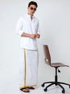 Traditional Plain White Solid Kurta