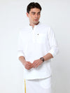 Traditional Plain White Solid Kurta