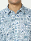 Premium Fancy Light Blue Digital Print Shirt