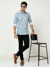 Premium Fancy Light Blue Digital Print Shirt