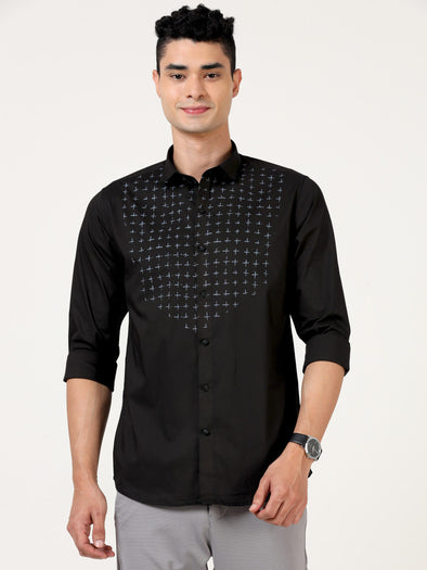 Lavish Fancy Black Print Shirt - Luxury and Sophistication