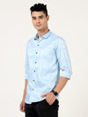 Premium Self Satin Checks Shirt - Blended Cotton Satin, Slim Fit, Full Sleeve for Partywear