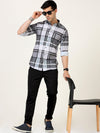 Stylish Grey Fancy Checked Shirt - Casual Comfort in Blended Cotton