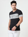 Classy Black Fearless T Shirt - Stylish Men's Casual Slim Fit Tee