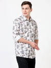 Premium Whitish Foral Digital Print Shirt