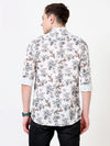 Premium Whitish Foral Digital Print Shirt