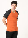 Slim Fit Orange Crew-Neck T-Shirt | Casual Style, Simple Design