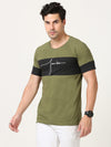 Classy Green Fearless T-Shirt | Slim Fit, Printed Design