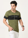 Classy Green Fearless T-Shirt | Slim Fit, Printed Design