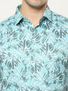 Opluent Azure Floral Shirt