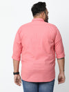 Zesi Murky Pink Shirt - Cotton, Slim Fit, Spread Collar