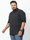 Structured Black Shirt - Stylish Printed Cotton Slim Fit Casual Wear