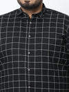 Structured Black Shirt - Stylish Printed Cotton Slim Fit Casual Wear