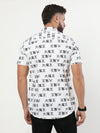 Elevate your style with the Fancy White Designed Funky Shirt