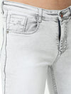 Undyed White Lycra Slim Fit Denim - Stylish and Comfortable Men's Jeans