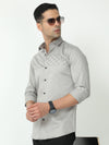 Luxuriant Cerulean Blue Shirt | Cotton | Slim Fit | Printed Pattern | Casual Style